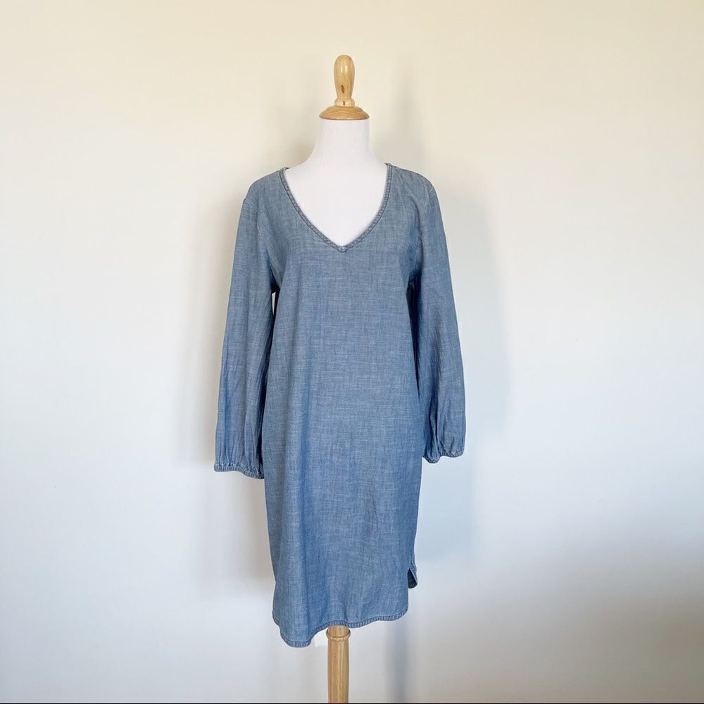 J. Crew Factory Chambray Shift Dress